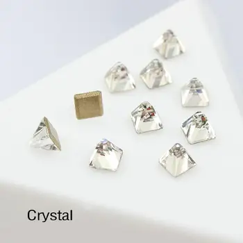 Crystal е Квадратна Форма на Конус Старомоден маникюр RhinestonesDIY Декорации за Нокти Изкуство и Занаяти