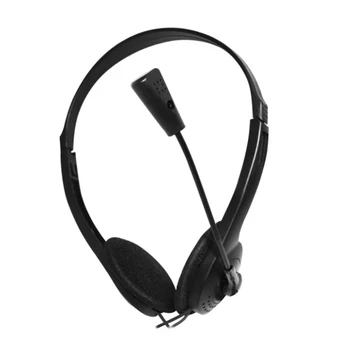3.5 мм Кабел стерео слушалки Шумоподавляющие Слушалки с микрофон с Регулируема за Компютър, Лаптоп, Настолни Геймърски Слушалки