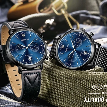 FAIRWHALE Watch Brand superior quality 3Bar waterproof leisure sports fashion Quart watch for Men ' s watches relogio masculino