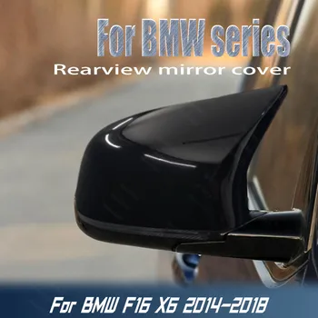 Колата е Боядисана Във Висококачествен Гланцов Черен Цвят на Капака на Огледалото за Обратно виждане Caps M Style за Подмяна на BMW F16 X6 2016 2017 2018