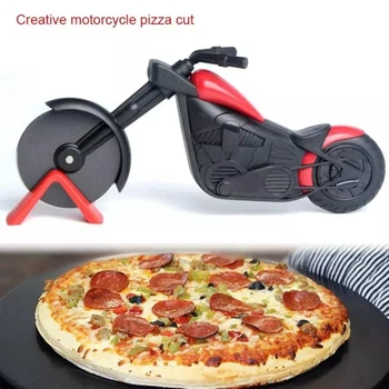 2021 От Неръждаема Стомана Мотоциклет Пица Нож Торта Инструменти Пица Колела Ножици Е Идеално За Пица И Пайове Вафли Нож Нож За Пица