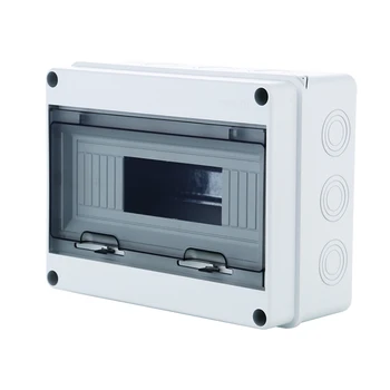 18 Way Plastic Electrical Distribution Box Waterproof MCB Box Panel Mounted Distribution Box HT Series