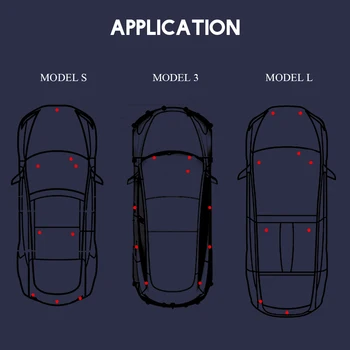 По-Ярко Актуализация Синя led Светлина За Tesla Model 3 Model S Model X Вътрешната Врата на Багажника Локва от жабката Пространство За Краката на Сигнална Лампа