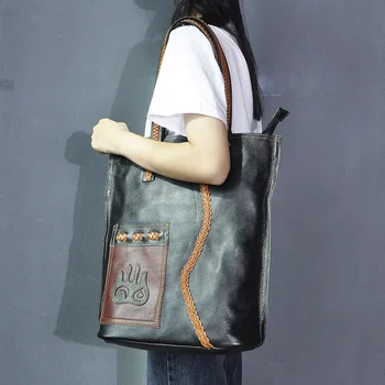 Мека естествена Кожа Известна Марка Луксозни Дами Голяма пазарска чанта Bag Дамски дамски ol елегантна чанта 303