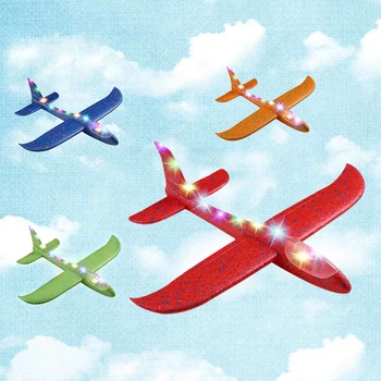 Пенопластовый самолет С Лесен направи си САМ Cartoon Hand Throwing Plane ЕНП Hand Throwing Model Планер Airplane Model Plane Toys For Kids Game