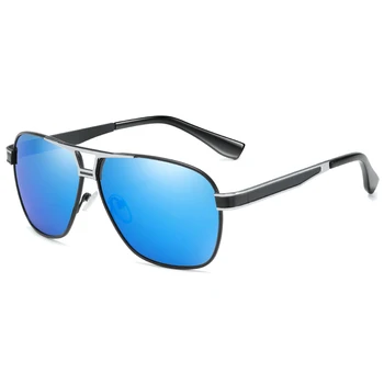 Марката Дизайн Класически Мъжки Поляризирани Слънчеви очила Ретро Мъжки Метални Покрития на Шофиране Слънчеви очила с UV400 Нюанси Очила Oculos de sol