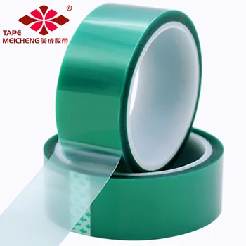 50 мм*33 м дължина на Една Ролка ПАТ, Зелената висока температура лентата на печатна платка Галванична Защита на спрей боя