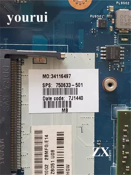 Дънна платка за лаптоп HP 15-G Series ZS051 LA-A996P E1-2100 DDR3L Rev 1.0 750633-501 тествана