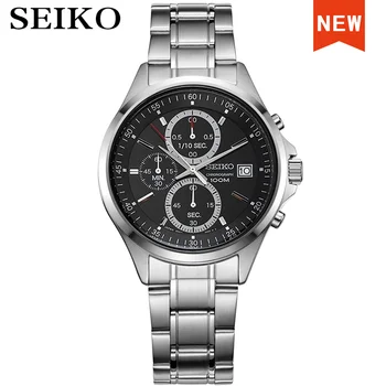 Seiko watch men watch top brand luxury Waterproof Sport men watch кварцов армейските часовници relogio SKS471J1