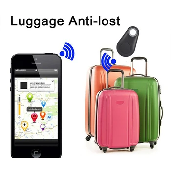 Куче от Зоомагазин Mini Smart GPS Tracker Anti-lost Alarm Wireless Bluetooth Tracker Child Портфейла Bag Key Finder Локатор Tracker Equipment
