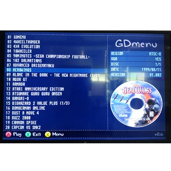 Модул за Замяна на таксите за Моделиране на оптичното устройство GDEMU за игралната конзола SEGA Dreamcast DC