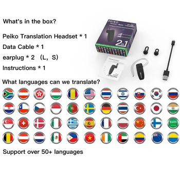 Нов Интелигентен Онлайн фото translationTranslator незабавен Превод на Безжичен Bluetooth Преводач Слушалки Бизнес Пътуване