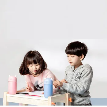 Xiaomi Youpin Mitu Children Vacuum Insulation Thermos Water With Cup Straw Anti-Fall Mini Protable Stainless Steel Liner Четки SafeCup