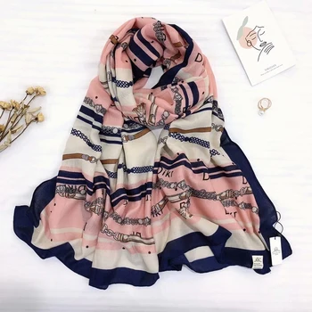 2020 луксозна марка за зимата мрежест шал дами памук топлина Pashmina дамски шал жените в мюсюлманския новости.