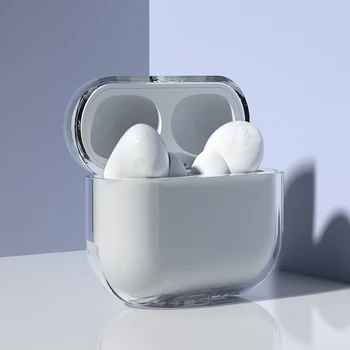 BX 2021 нова безжична слушалка защитен калъф за airpods pro 4 case PC прозрачен устойчив на удари калъф за airpods 4 mine case