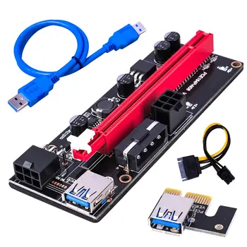 VER009S PCI-E Странично Card USB 3.0 Кабел PCI Express от 1X до 16X Продължавам PCIe Адаптера за GPU Миньор Mining
