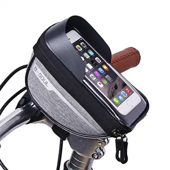 B-SOUL Велосипедна Чанта за Преносим Водоустойчив Колоездене Велосипедна Чанта Волана Мобилен Мобилен Телефон Чанта за Носене на Притежателя на Екрана на Телефона Планина Чанта TXTB1