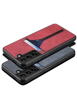 За S10 на Samsung S20 S21 Plus Ultra S10 5g Калъф За Samsung Note 9 10 20 Plus Ultra Leather Еластични Card Slot Case Cover