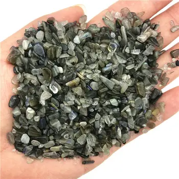 50 г 3-5 мм Естествени Crystal Лабрадорит Сив Лунен Камък, Чакъл Проба Енергия на Изцеление Полиран Камък, Естествени Камъни и минерали
