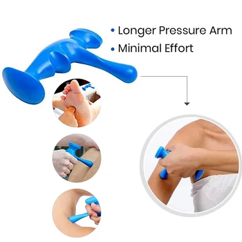 Handheld Deep Tissue Massage Tool Самостоятелно Massager Trigger Point Reflexology Body Long Arm Effective Home SPA Самостоятелно Massager Tool