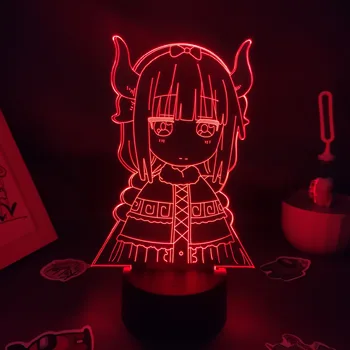 Miss Kobayashi s Dragon Maid Lava Lamp Сладурско Аниме Figure USB Led Manga RGB Night Lights Подаръци За Рожден Ден Bed Room Table Game Декор