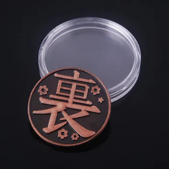 Аниме Убиец на Демони Монета Ключодържател Kimetsu no Yaiba Tsuyuri Kanao Метална Монета Cosplay Подпори Колекция от Аксесоари, С кутия