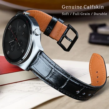 MAIKES Cow Leather Watchbands 18 mm 20mm 22 mm 24 mm Quick Release Leather Watch Band Каишка за SEIKO Samsung Galaxy Watch Гривна