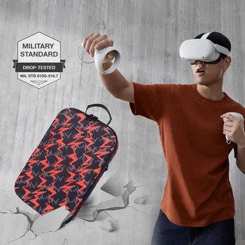Твърд EVA Пътна Чанта За Съхранение на Oculus Quest 2 VR Слушалки Преносим Удобен Калъф За Носене VR Слушалки Контролери Аксесоари