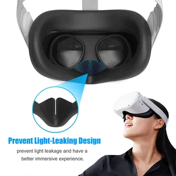 VR Face Cover Pad Sweatproof Лицето Covers Калъф За Oculus Quest2 VR Очила Силиконови Защитна Маска За Очи VR Аксесоари