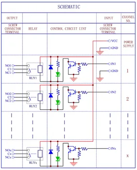 Електроника-Salon DIN Rail Mount 16 SPDT 10Amp Power Relay Interface Module, Версия на DC 12V.