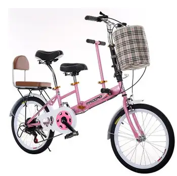 Touring wagon travel bike parent-child bicycle mother-child bicycle double men 's and women' s shuttle, bicycle with travel bike