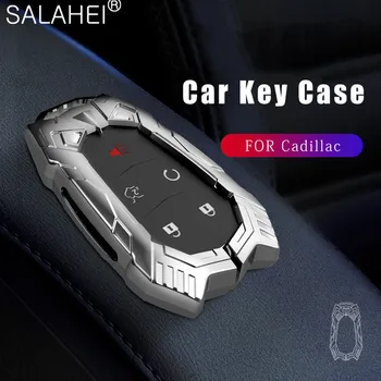 Цинк Сплав на Автомобила Дистанционно Ключ на Кутията Калъф Защита За Cadillac ATS ATS-L XLS XTS XT4 XT5 XT6 CT6 CTS CTS-V SRX 28T Ключодържател Притежателя