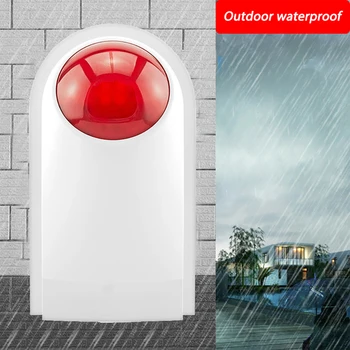 110dB Outdoor Indoor Waterproof Wireless 433mhz Мигащи Siren Strobe Light Siren For Home Alarm Security System