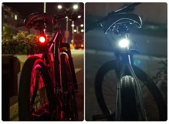 Мини Мотор Задна Светлина LED Велосипеден Фенер Каска Фарове USB срещу Заплащане Водоустойчив Предупреждение Колоездене Светлина Аксесоари За Велосипеди