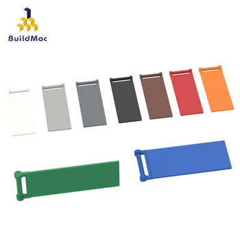 BuildMOC Съвместим Събира Частици 30292 3x8 флаг Строителни Блокове Част DIY Образователни Cr