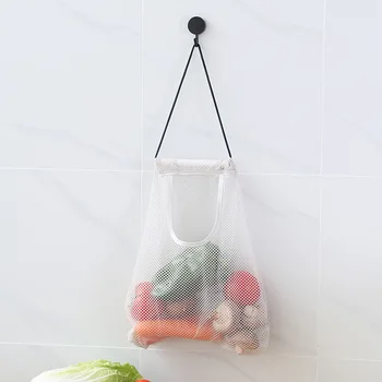 Творческо Съхранение Висулка За Чанта За Съхранение На Плодове И Зеленчуци Mesh Bag Чанта За Пране На Домашната Кухня Окачен Лук, Чесън Организатор Чанта