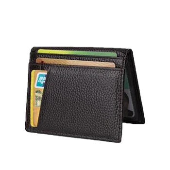 Естествена Кожа на Бизнес Име Card Case Тънък Мек Портфейл Тънък Притежателя на Кредитната Карта ID Case Чантата си Чанта Подарък за Мъж 2021 Гореща Разпродажба