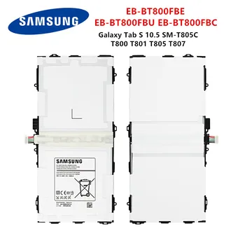 SAMSUNG Original Tablet EB-BT800FBE EB-BT800FBC 7900mAh Батерия За Samsung Galaxy Tab S 10.5 SM-T805C T800 T801 T805 T807