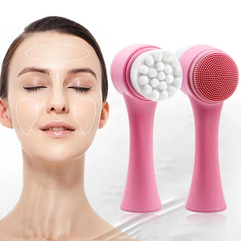 Джобно Силикон Почистващо Средство За Лице Нежно Почистване На Face Cleansing Brush Blackhead Отстраняване Face Cleaning Massage Face Wash Продукта