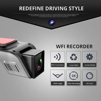 NAVICAR 1080P HD Car DVR Камера Android USB Car Video Recorder Камери Hidden Night Vision Dash Cam 170° Широкоъгълен Дървар