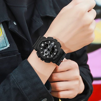 На BIANA Watches Men Мултифункционални Водоустойчиви LED, Спортни Часовници Shock Digital Electronic Watch Relogio Masculino