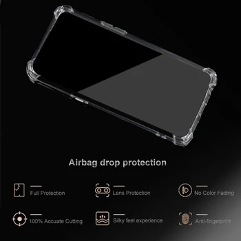 За Realme 6i Shockproof HD Clear Прозрачен Силиконов TPU Soft Phone Case Back Cover Корпуса Funda