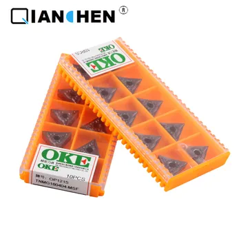 Оригиналното качество на OKE 10 бр./много висока точност и висока производителност висока якост на CNC TNMG160404-MSF OP1215 промишленост карбидные вложки