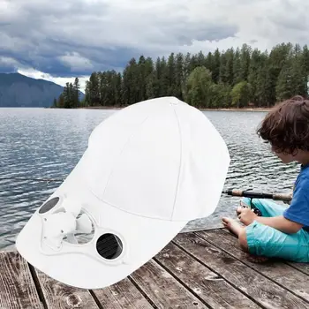 климатик Air Cool Fan Hat Cap With Sun Solar Power Cool Fan For Cycling Energy Save Fishing Summer