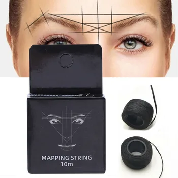 10m Mapping Pre-ink String For Microblading Eyebow Makeup Dying Liners Thread Полуфинал Permanent Positioning Вежда Измервателен Инструмент