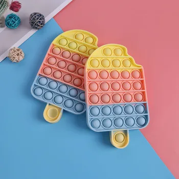 Rainbow Push Bubble Sensory Аутизъм Stress Relief Child Adult Fidget Toy Antistress Adult Children Sensory Toy Игри