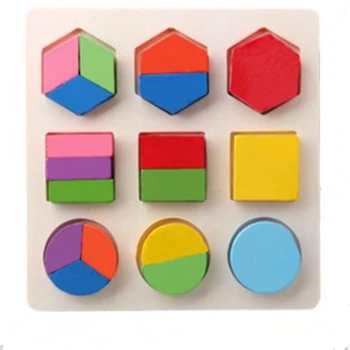 Дървени Математически Играчки Пъзел Baby Kids Обучение Toy Начална Образование В Ранна Детска Възраст Монтесори Игра За Малки Деца