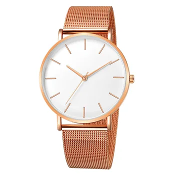 Дамски часовник Rose gold Montre Femme 2021 Женски текстилен колан ультратонкая Мода relojes para mujer Луксозни Ръчни Часовници reloj mujer