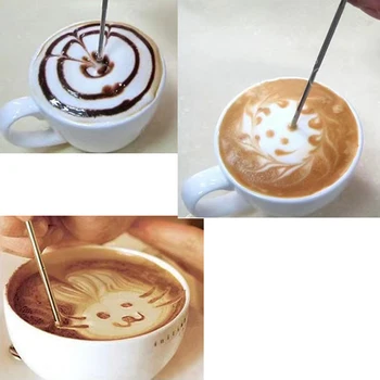 Кафе, посуда и прибори Сепаратор за мляко, Лате арт Кафе пръчки Кана за мляко от неръждаема вспениватель мляко за кафе машина-150 мл