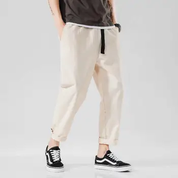 Мъжки Панталони-Карго Твърди Зреещи Хип-Хоп Ежедневни Мъжки Пътеки Панталони Модни Улични Спортни Панталони Мъжки Дрехи